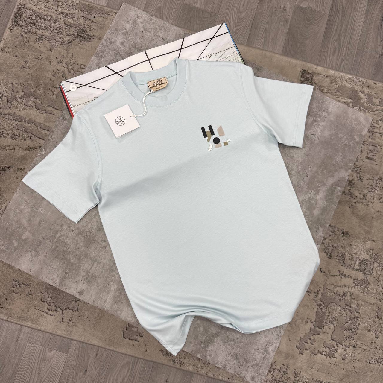 H PUZZLE TSHIRT - SKYBLUE