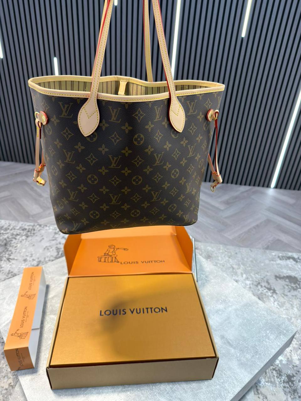 LVE NEVERFULL BAG - BROWN / BEIGE