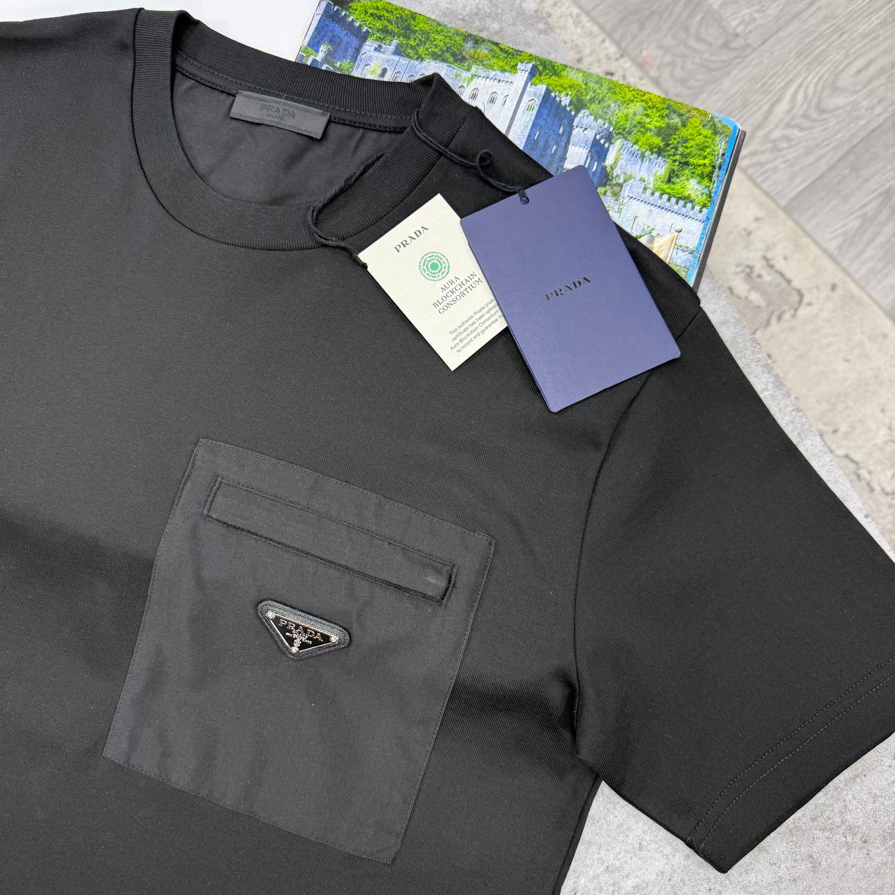 PDA POCKET T SHIRT - BLACK
