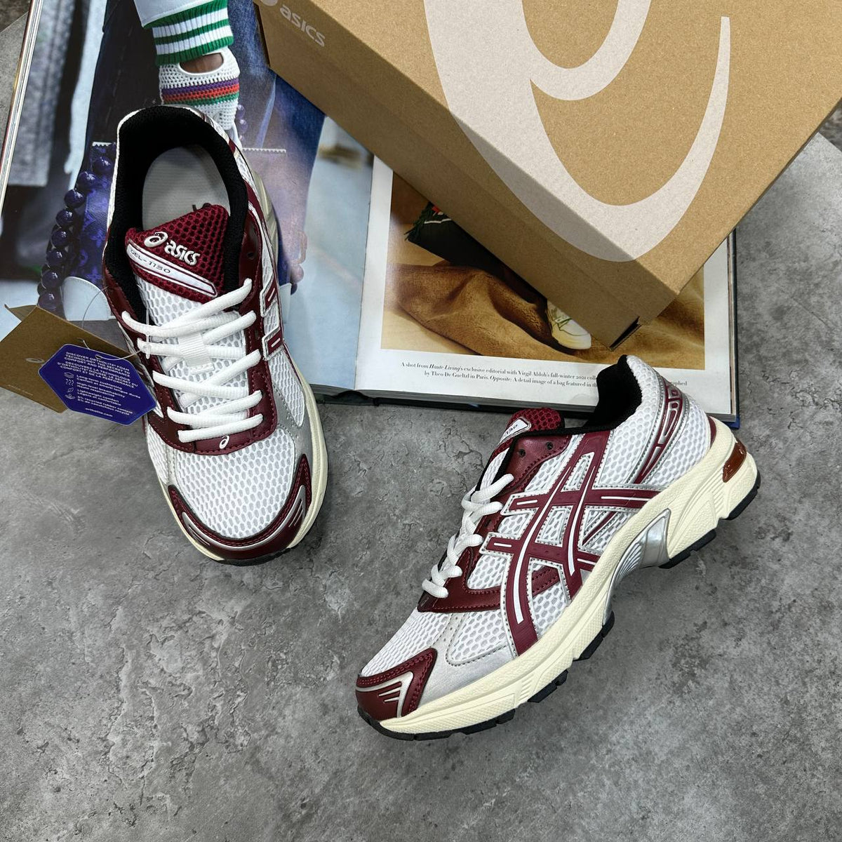 ACS LADIES TRAINERS - WHITE/MAROON