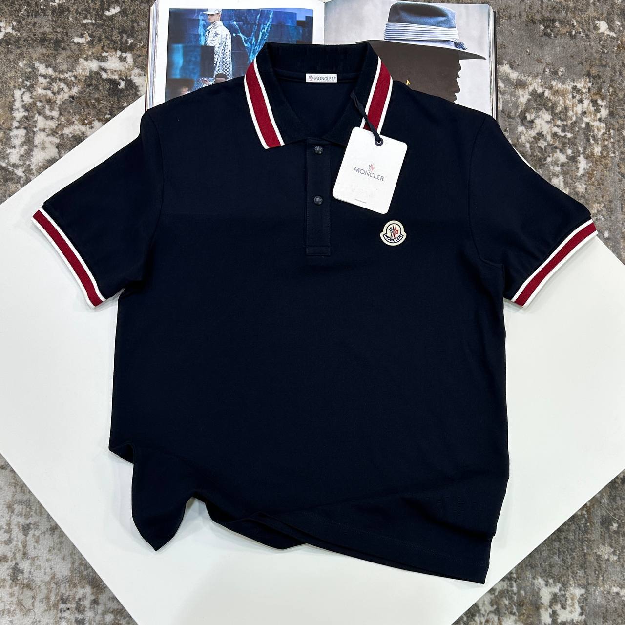 MNCLR PATCH LOGO POLO - BLACK