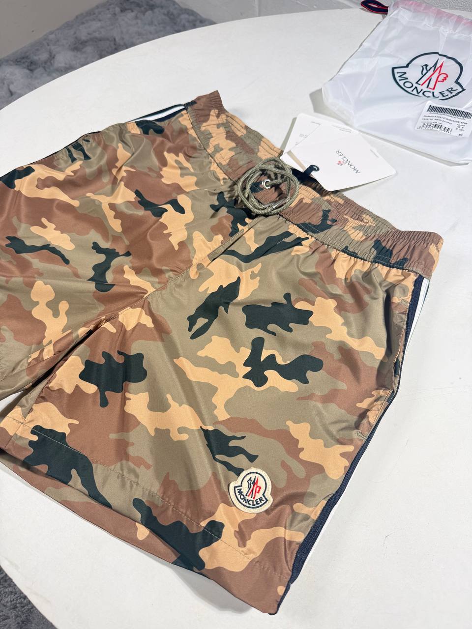 MNCLR CAMOUFLAGE SWIM SHORTS - GREEN / BROWN