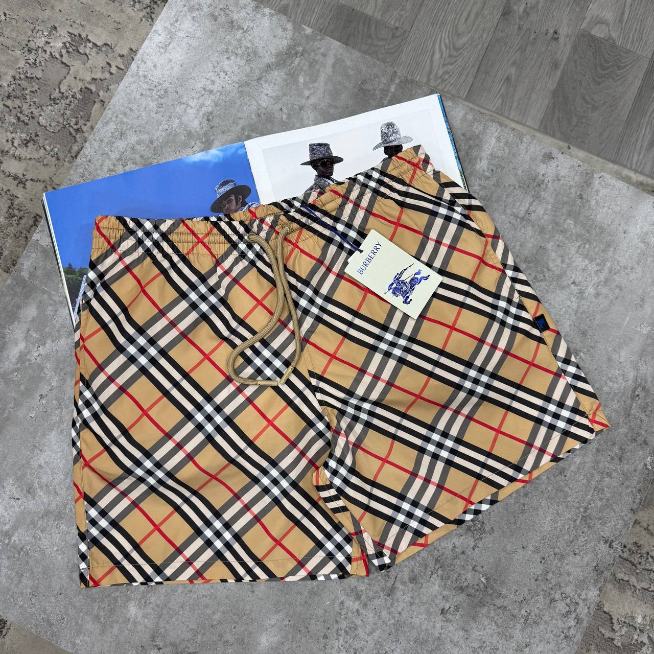 BBR CHECK SWIM SHORTS