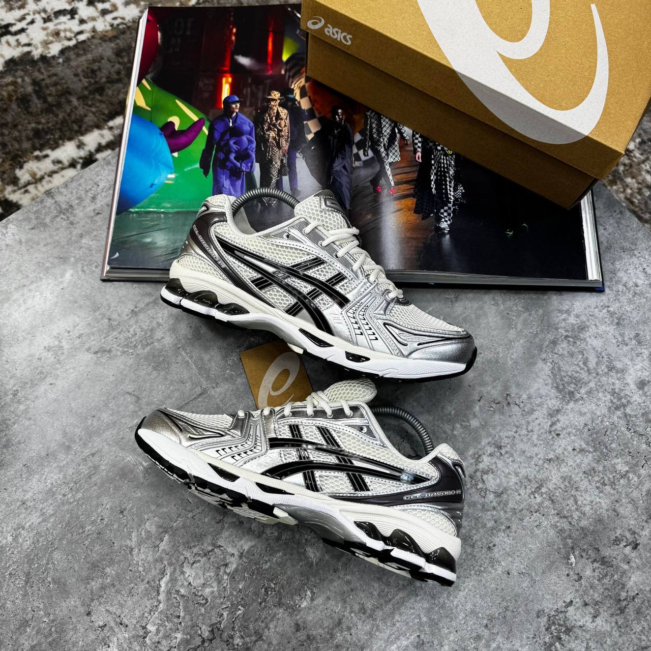 ACS GEL TRAINERS - SILVER / BLACK