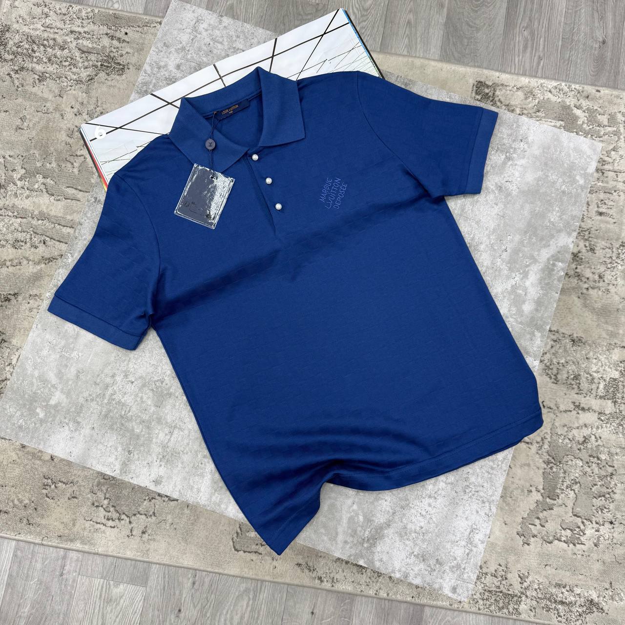 LVE DAMIER POLO - BLUE