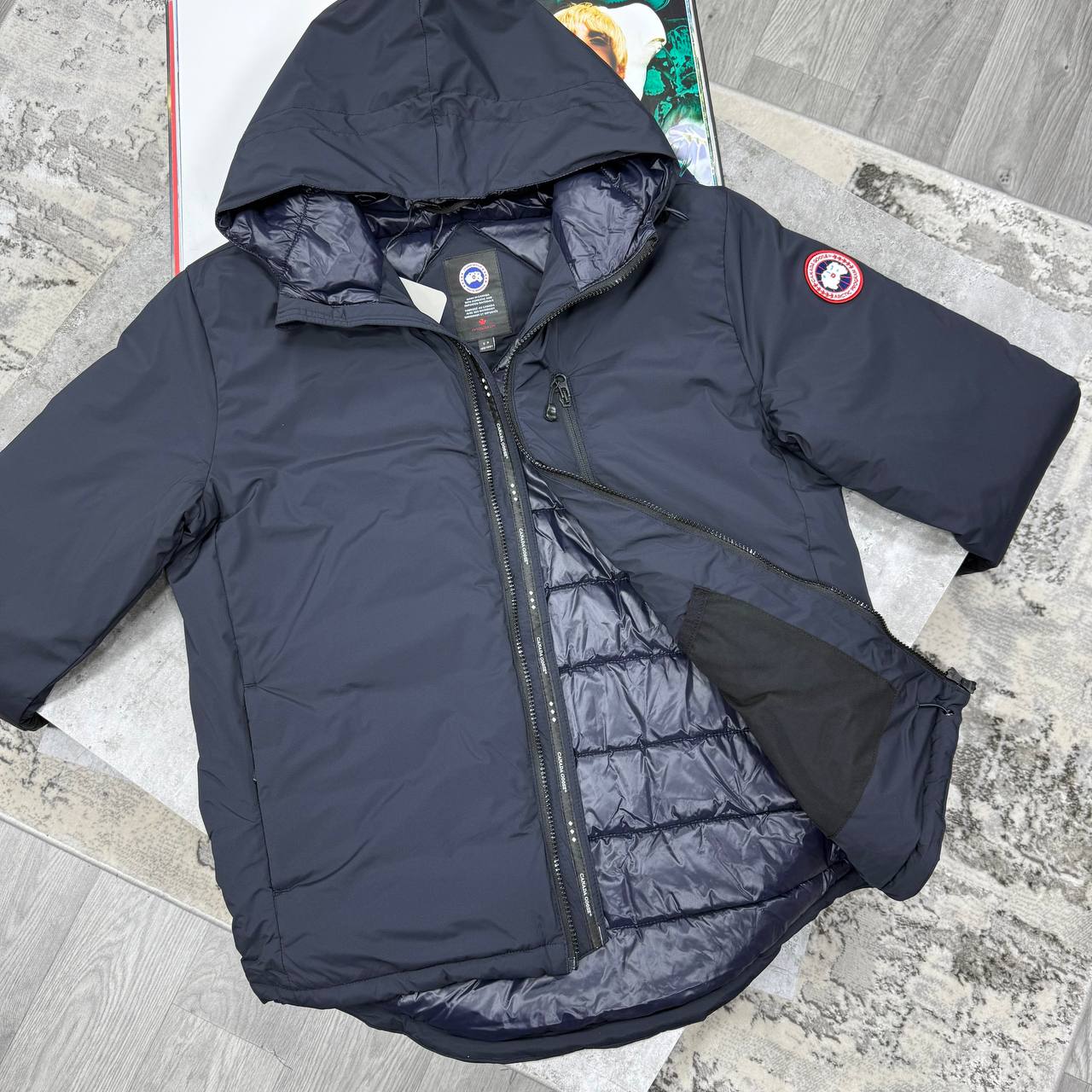 CG LODGE HOODIE JACKET - NAVY