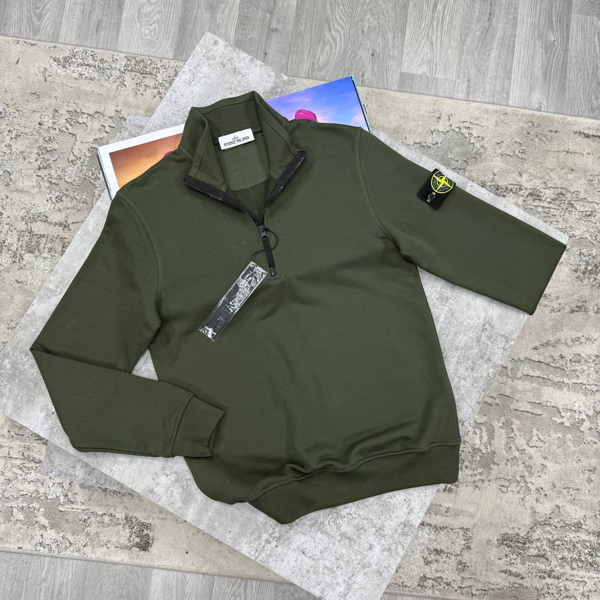 SI HALF ZIP JUMPER - OLIVE