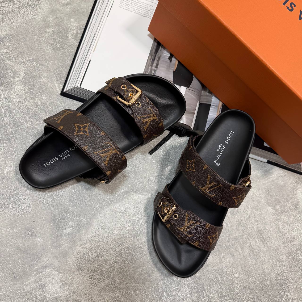 LVE WOMEN SANDALS - BLACK / BROWN