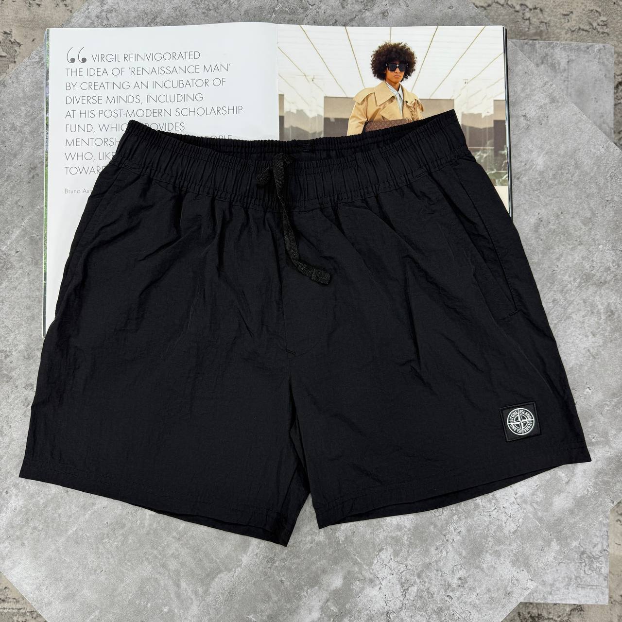 SI NYLON SWIM SHORTS - BLACK