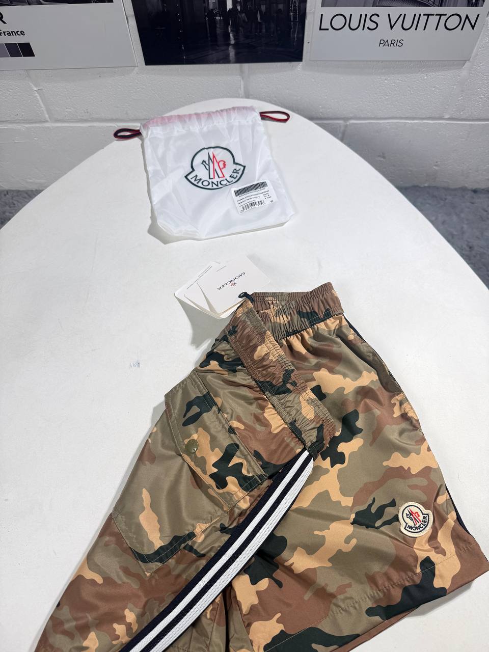 MNCLR CAMOUFLAGE SWIM SHORTS - GREEN / BROWN