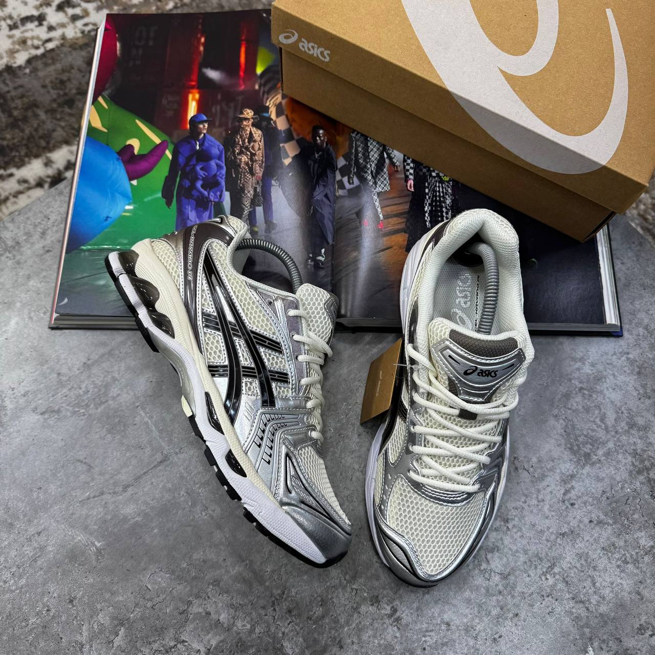 ACS GEL TRAINERS - SILVER / BLACK