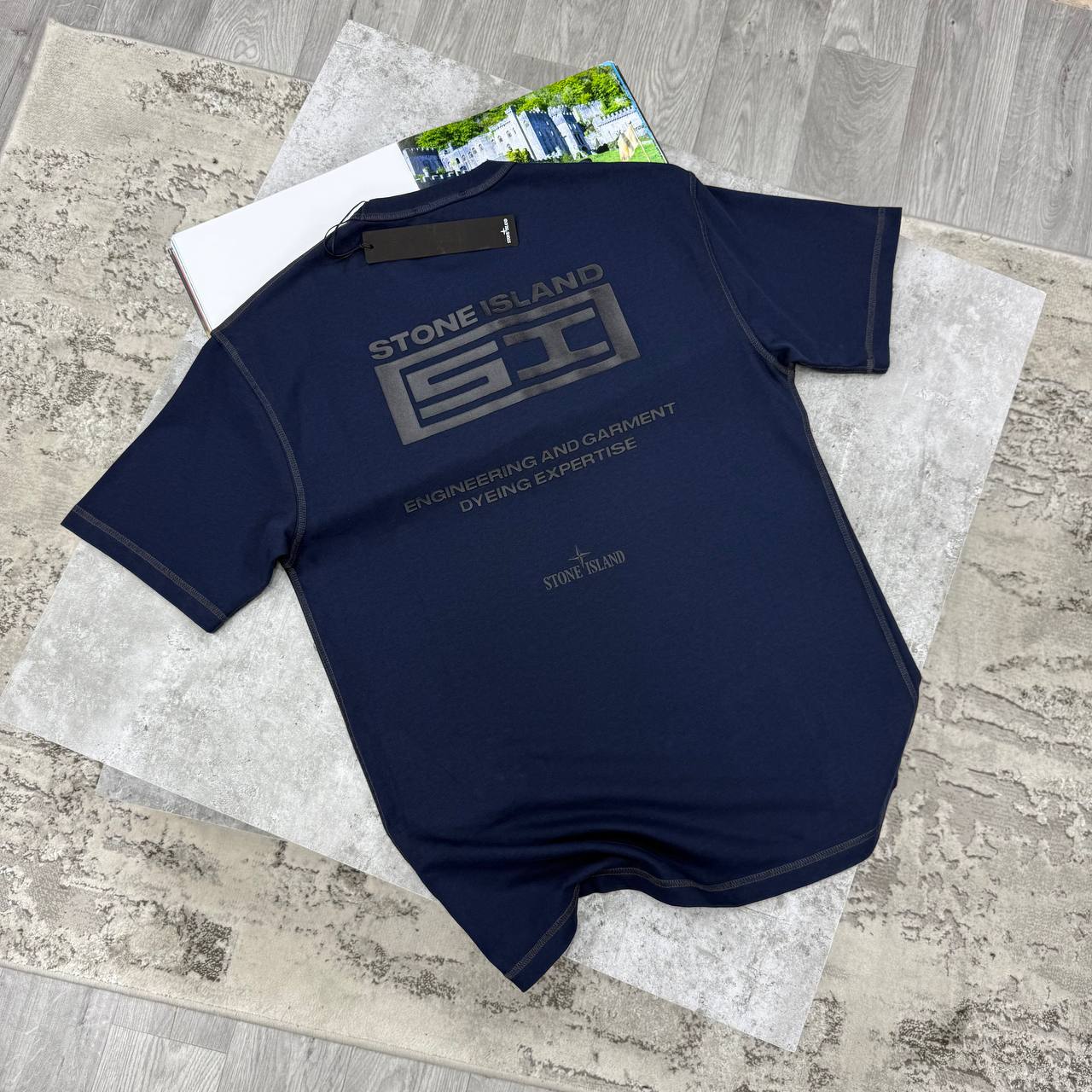 SI LOGO PRINT TSHIRT - NAVY