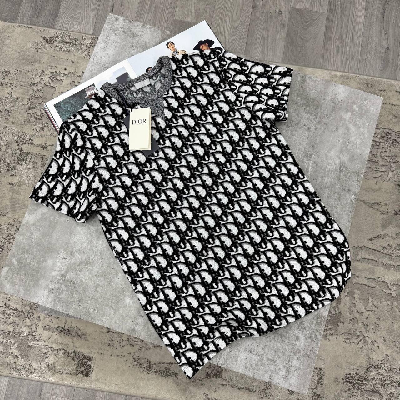 CD OBLIQUE TSHIRT - BLACK