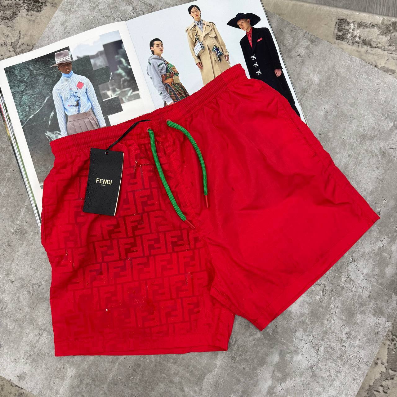 FDI SWIM SHORTS - RED