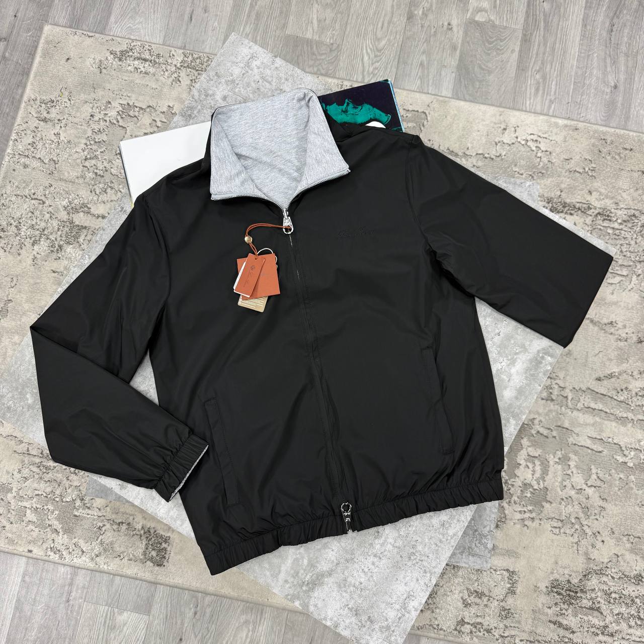 LORO REVERSIBLE JACKET - BLACK/GREY
