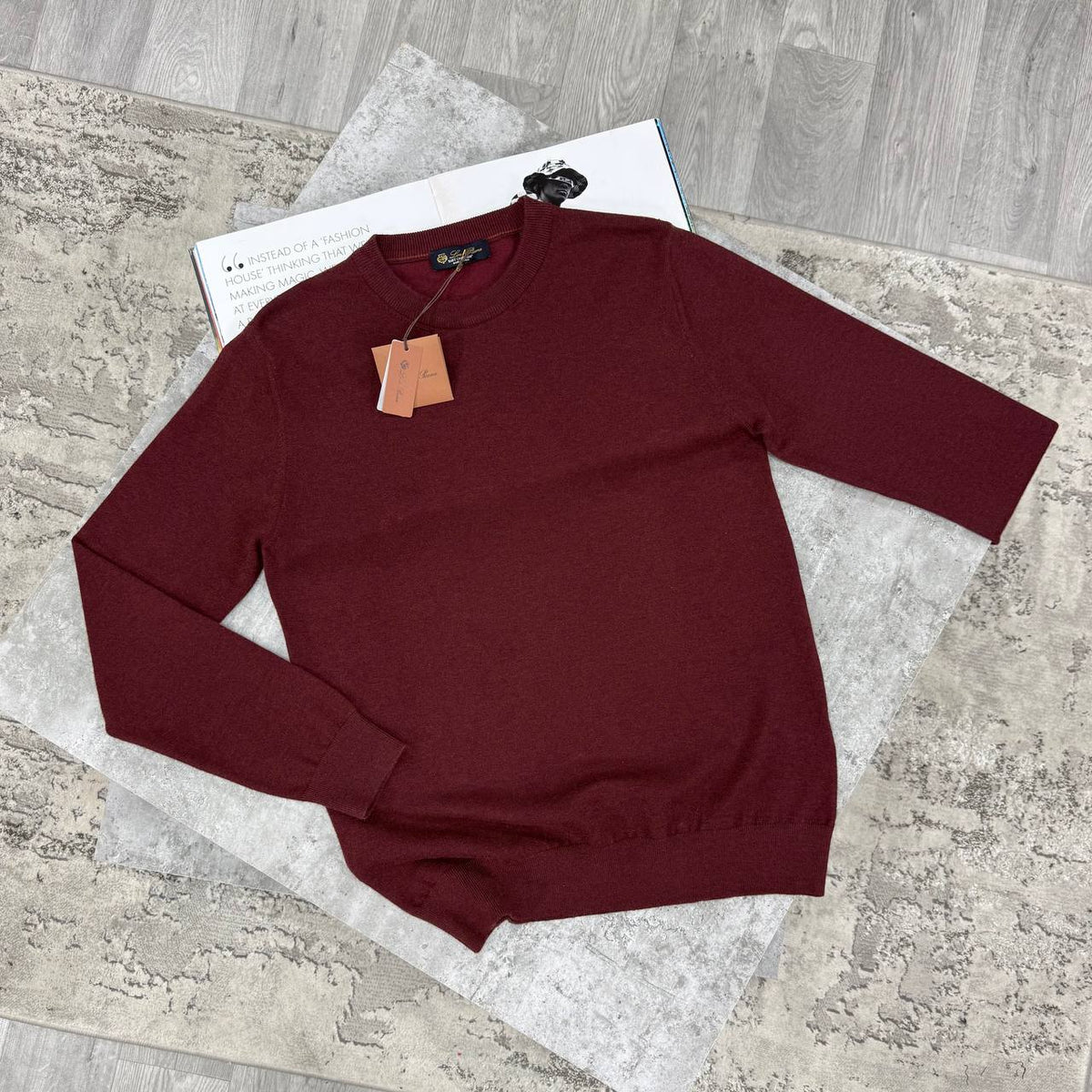 LORO KNIT JUMPER - BURGUNDY