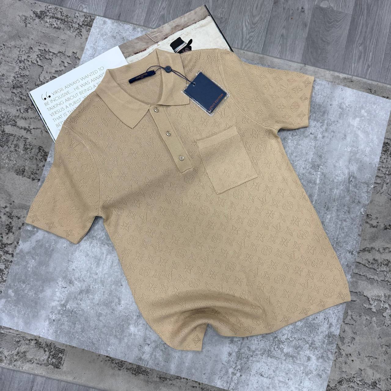 LVE KNITTED POLO - BEIGE