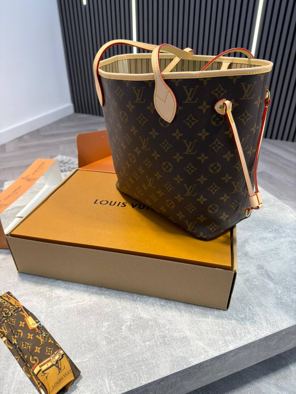 LVE NEVERFULL BAG - BROWN / BEIGE