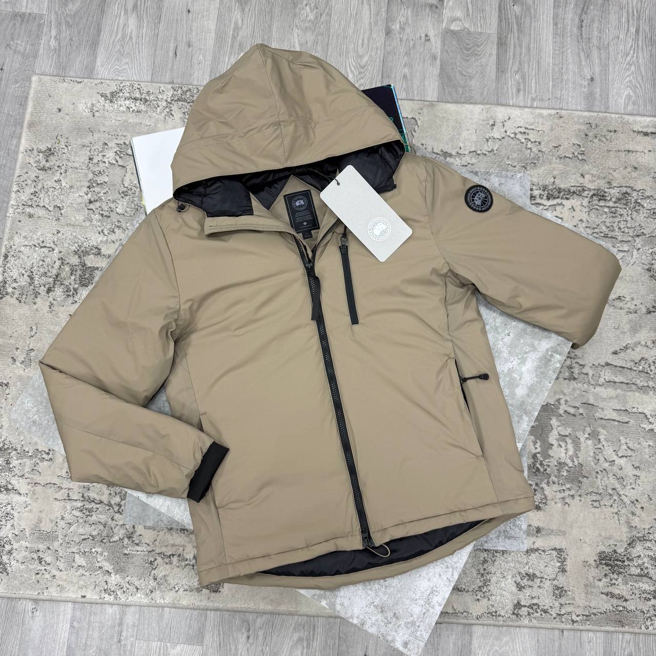 CG LODGE HOODIE JACKET - BEIGE