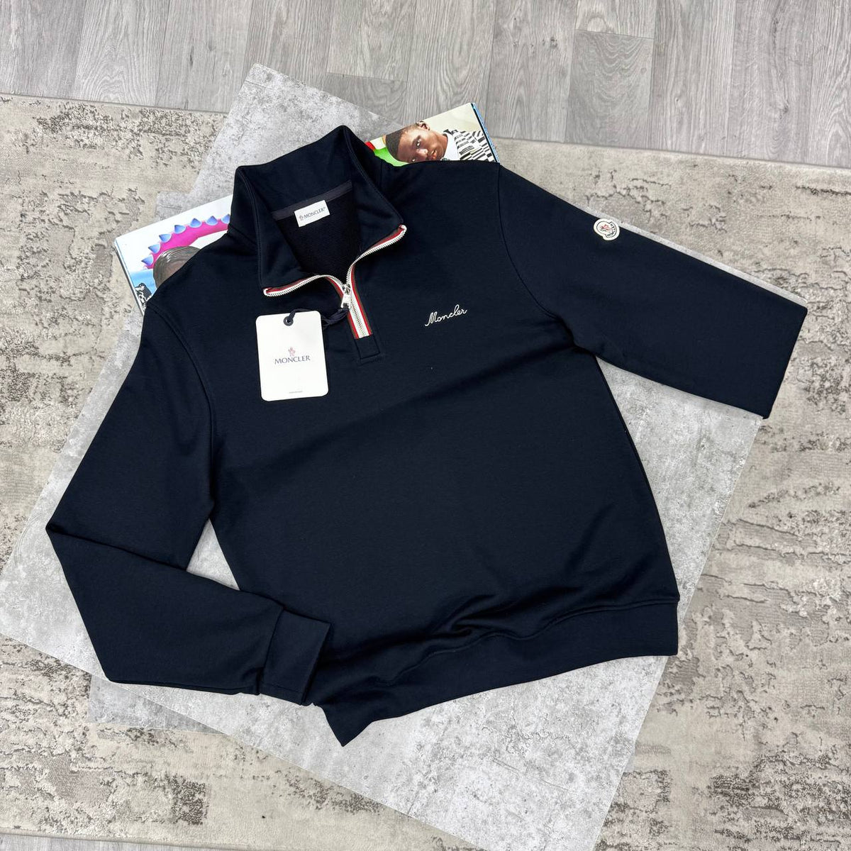 MNCLR HALF ZIP JUMPER - NAVY
