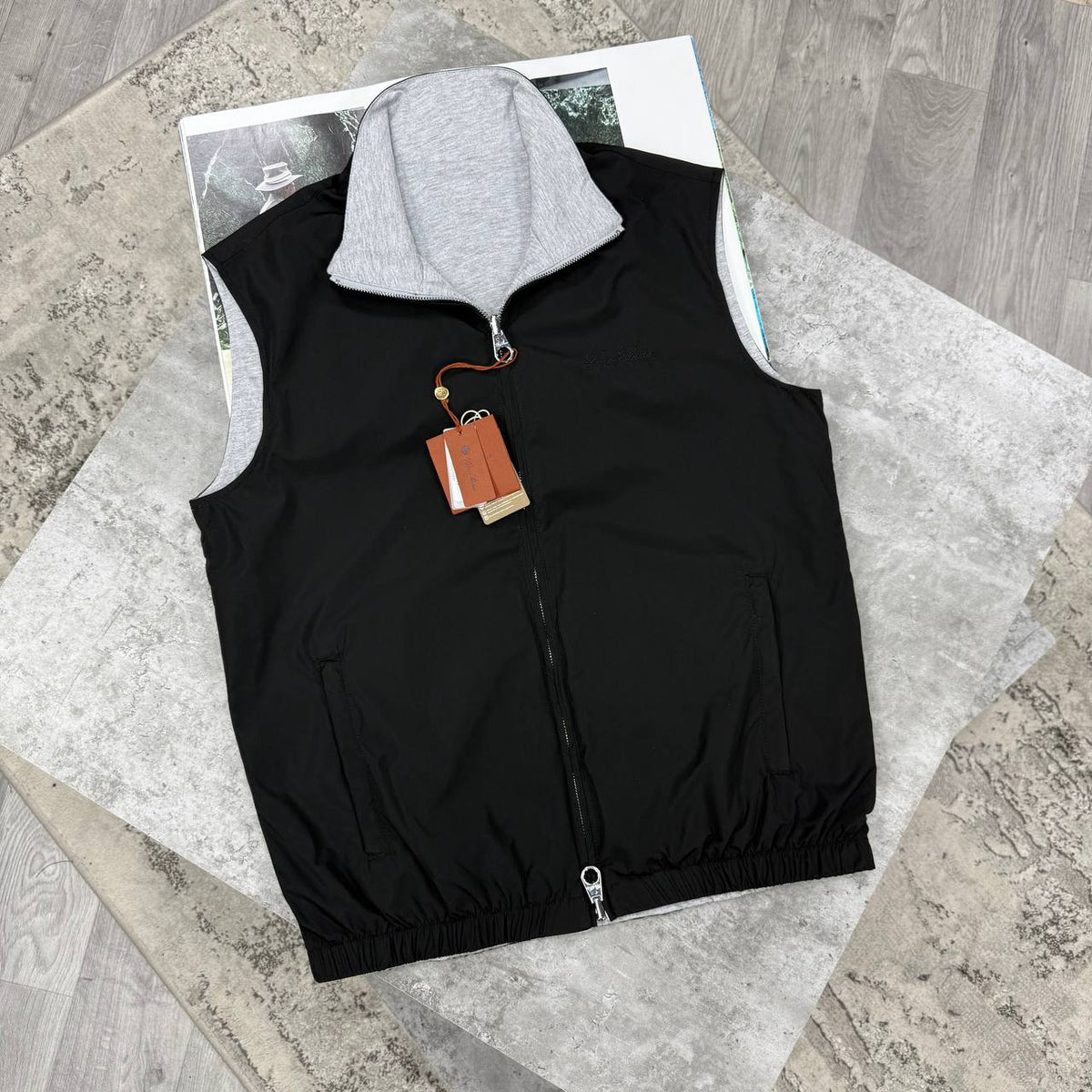 LORO REVERSIBLE GILET - BLACK/GREY