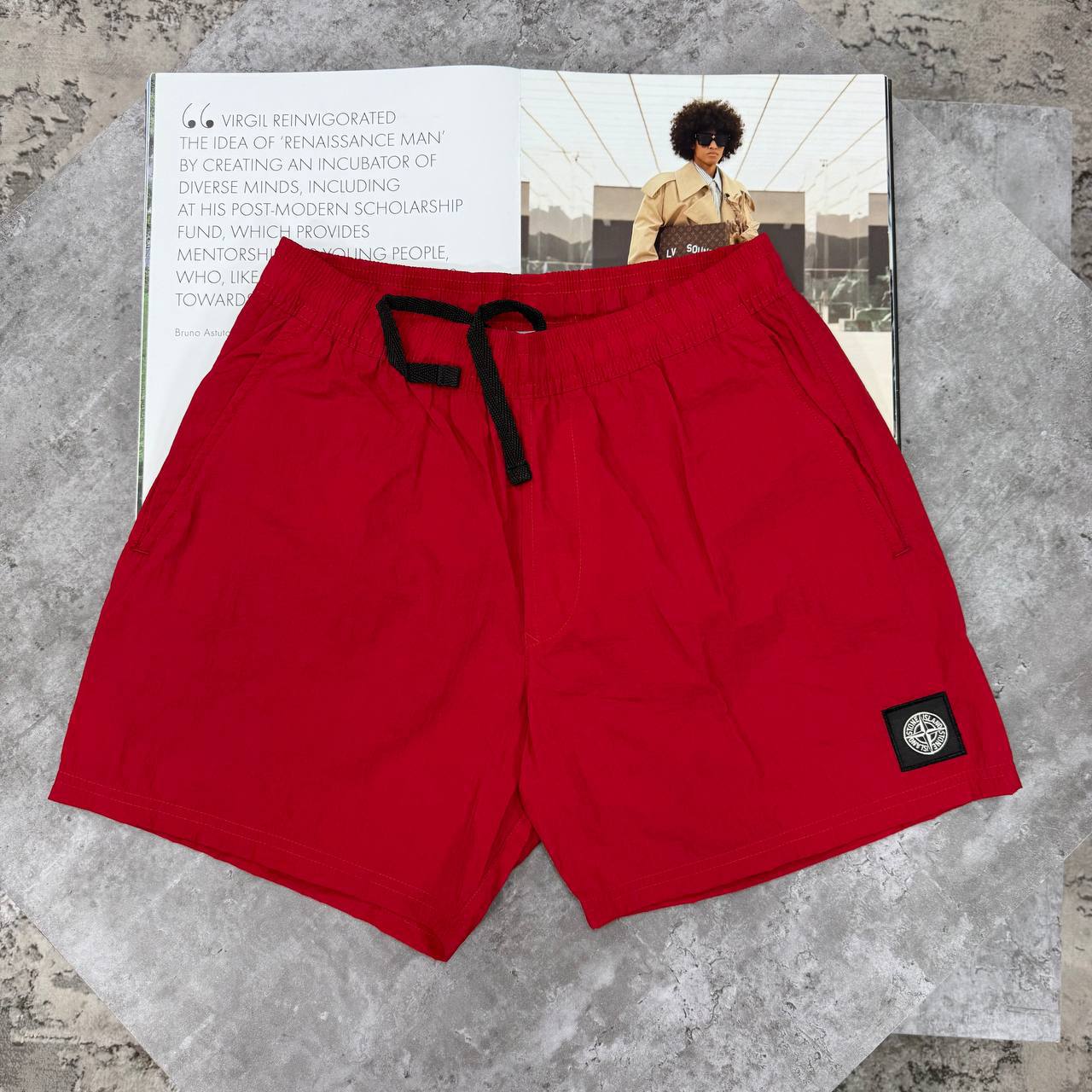 SI NYLON SWIM SHORTS - RED