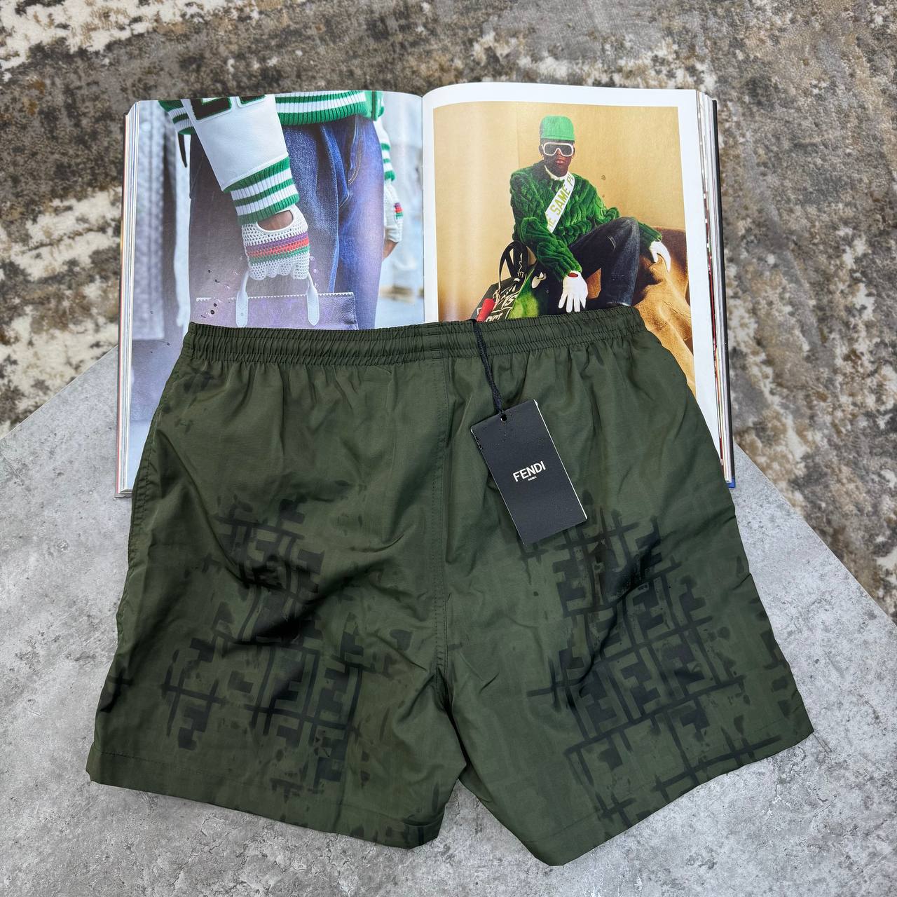 FDI SWIM SHORTS - OLIVE
