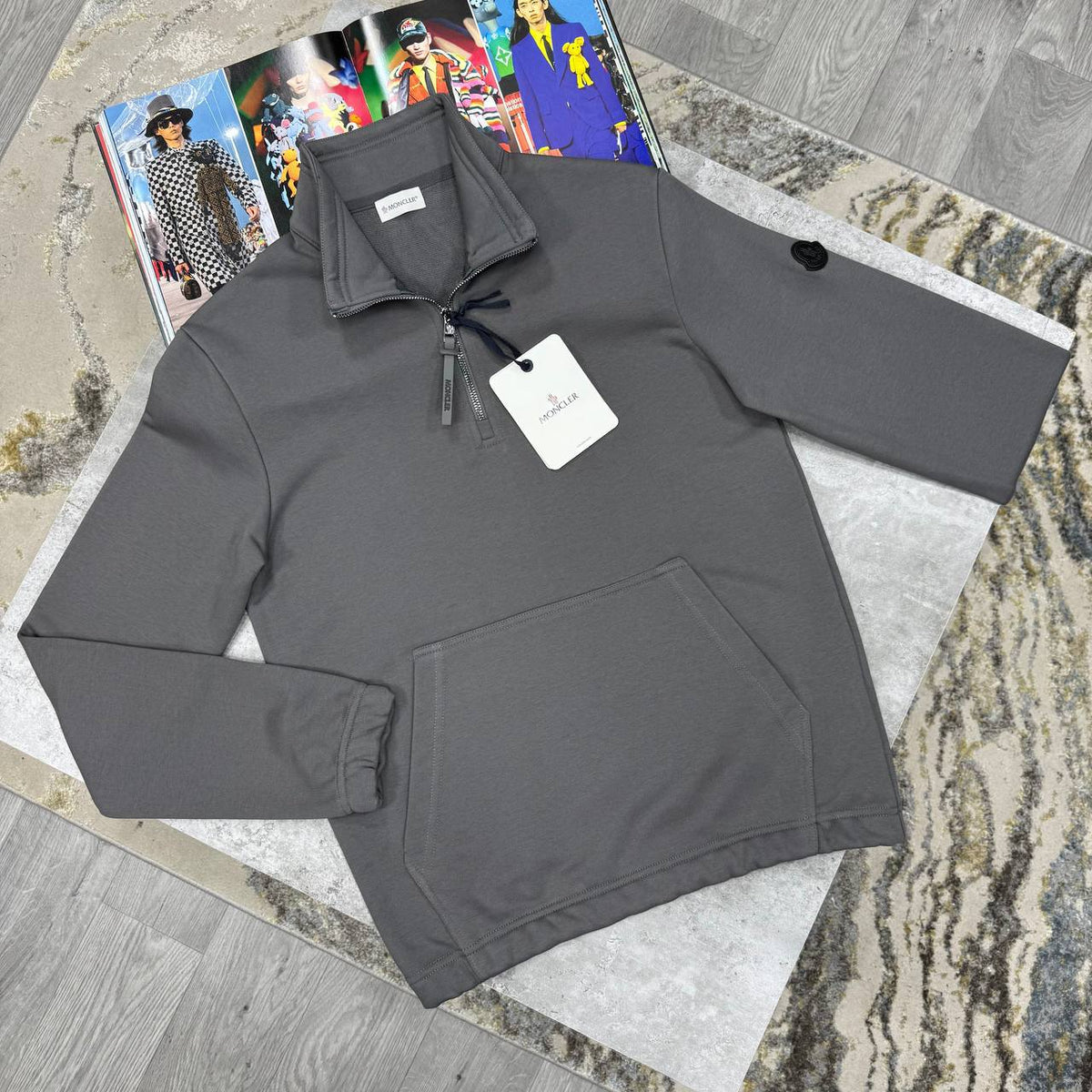MNCLR HALF ZIP JUMPER - ANTHRACITE