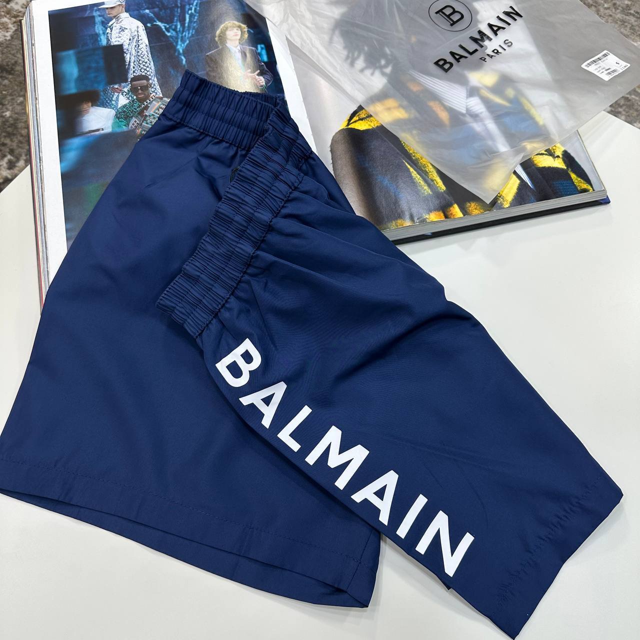 BAL SWIM SHORTS - NAVY