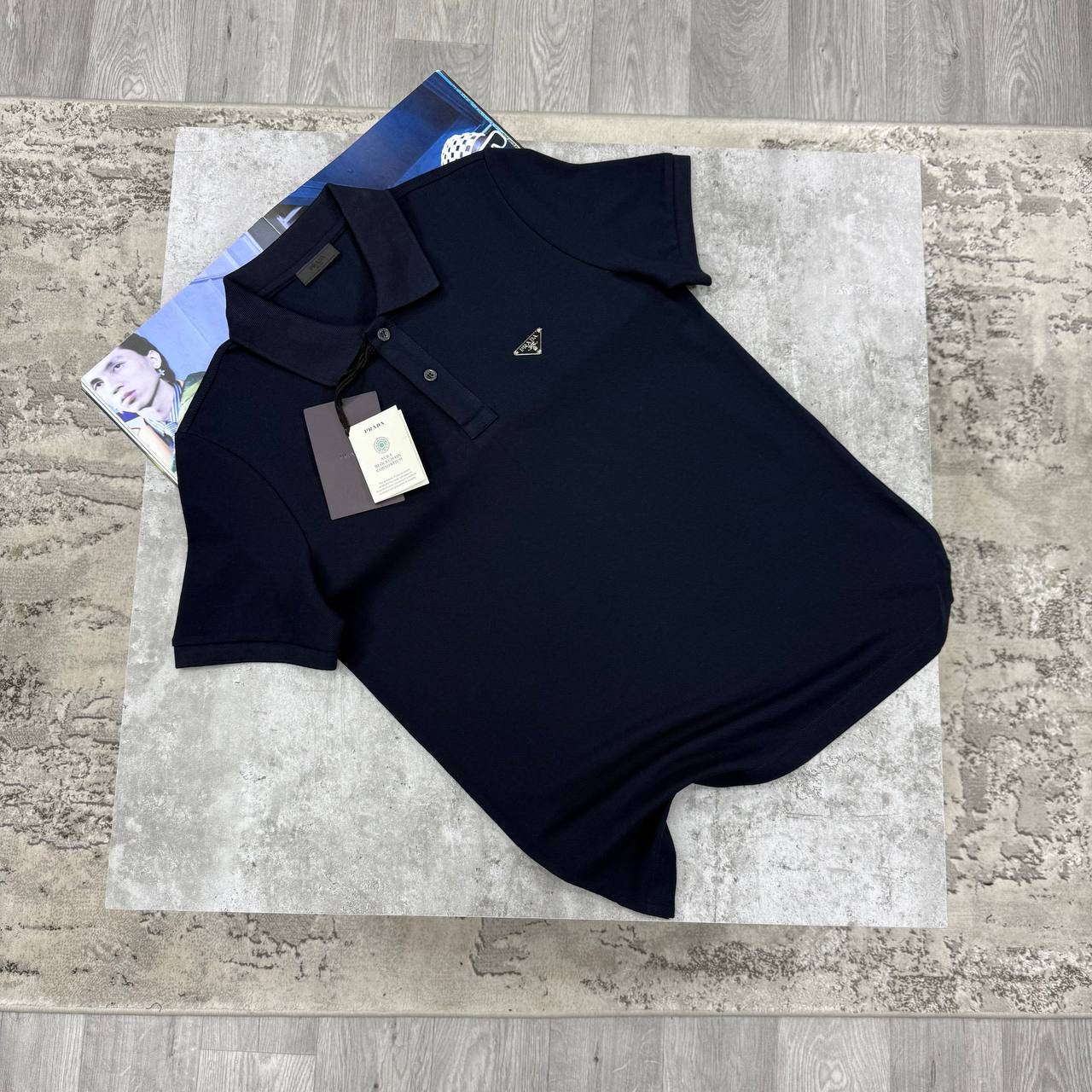 PDA METAL BADGE POLO - NAVY