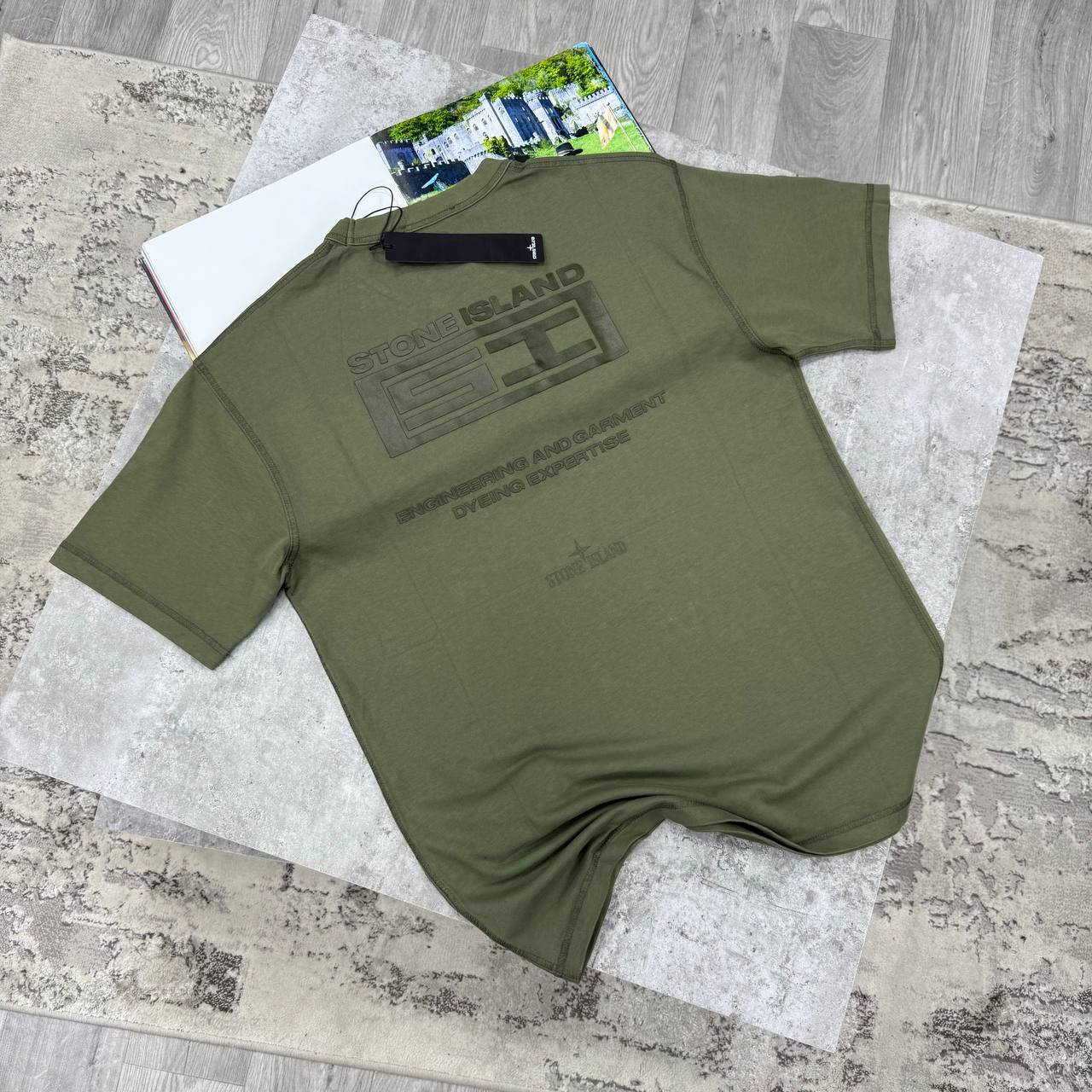 SI LOGO PRINT TSHIRT - OLIVE