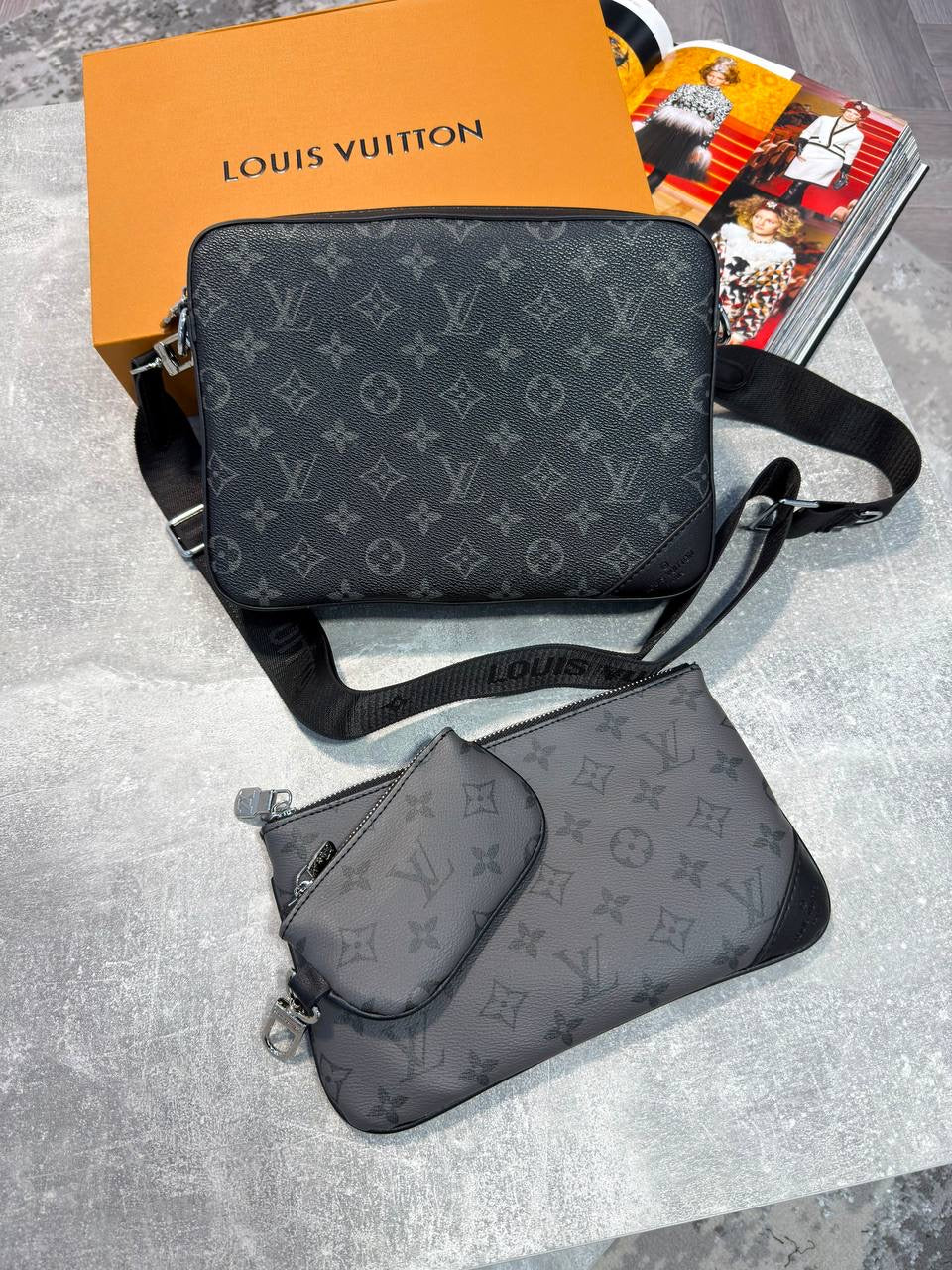LVE TRIO MESSENGER - BLACK/GREY