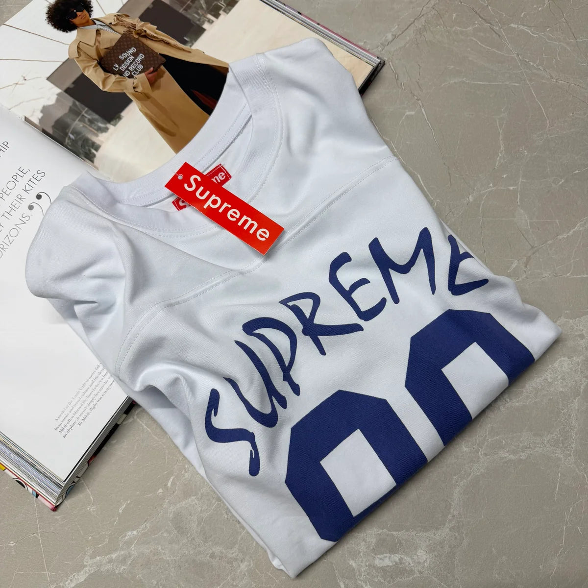 SUP LONG SLEEVE T SHIRT - WHITE
