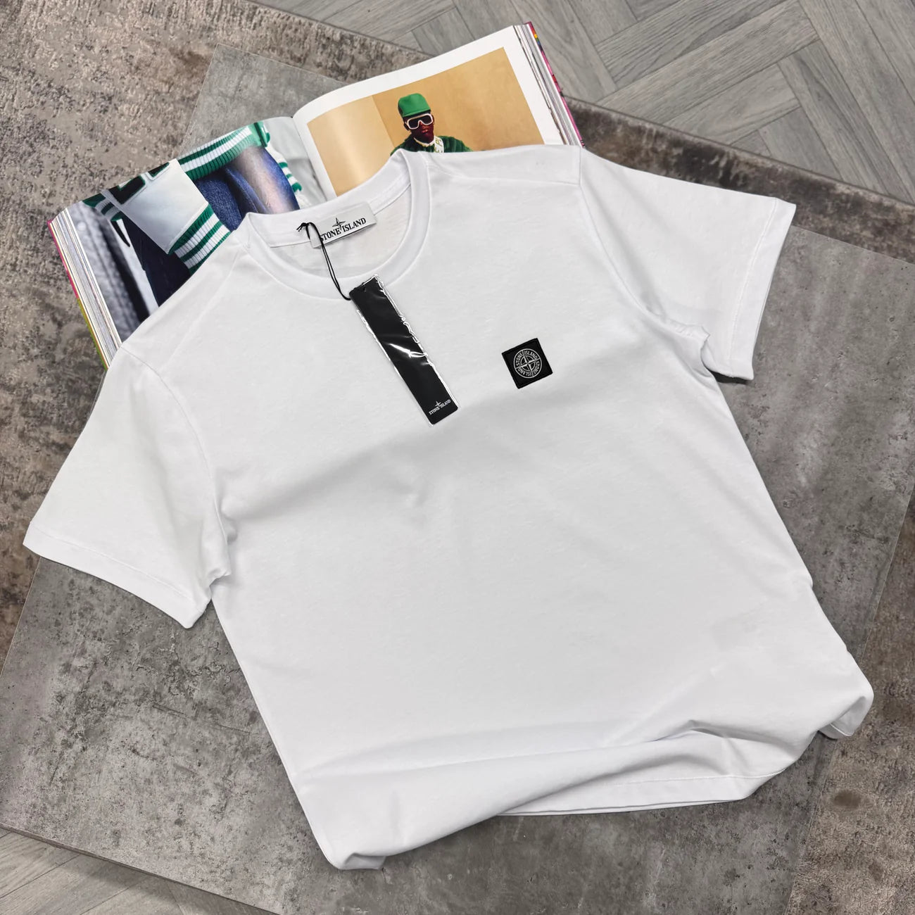 SI SQUARE LOGO TSHIRT - WHITE