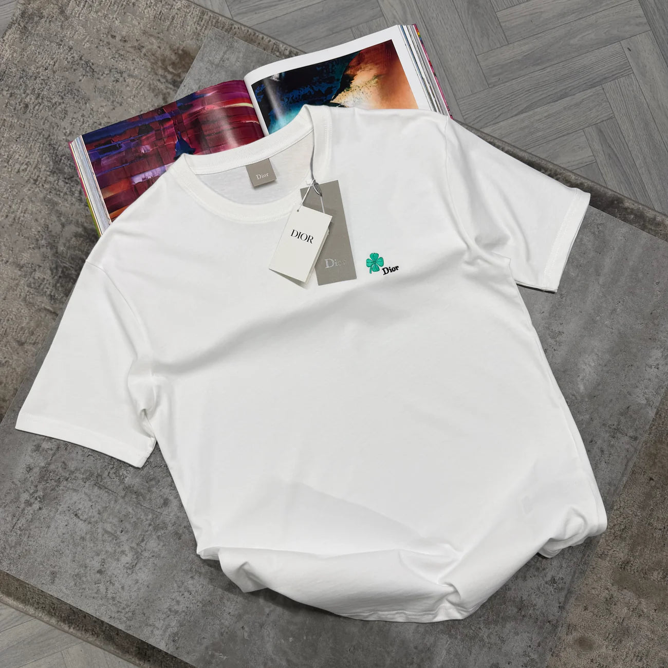 CD CLOVER TSHIRT - WHITE