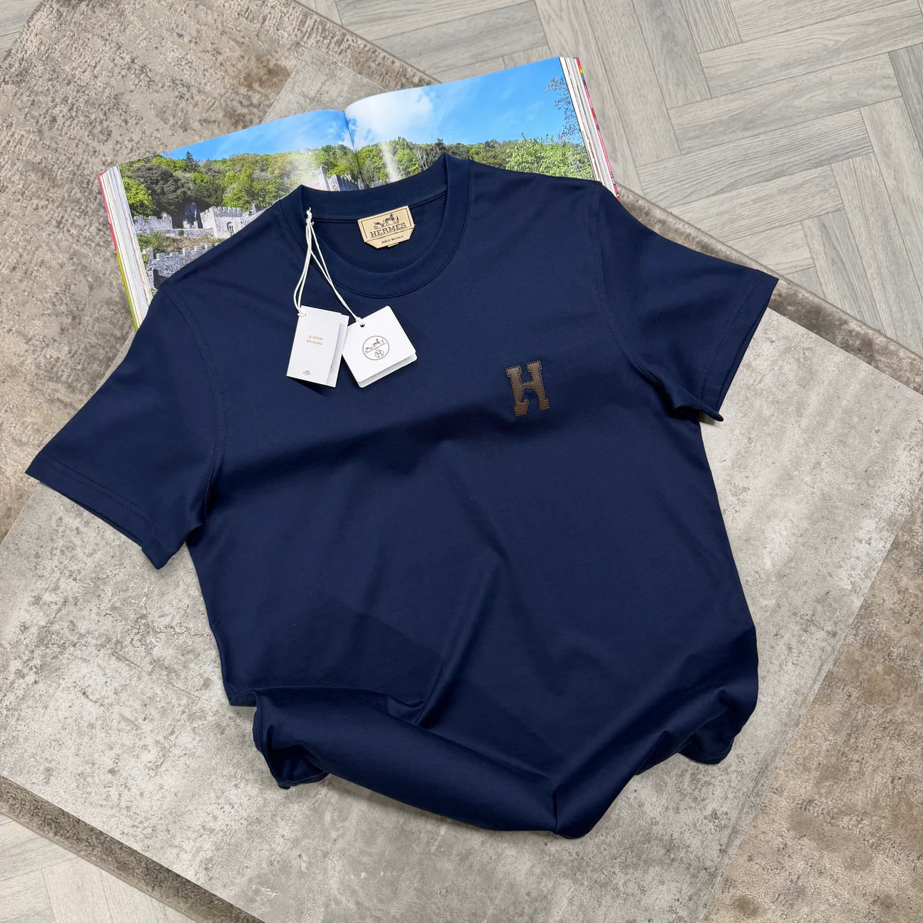 H LOGO TSHIRT - INDIGO
