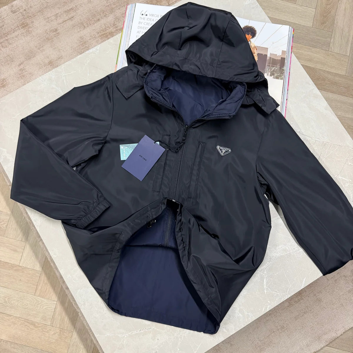 PDA REVERSIBLE JACKET - BLACK & NAVY