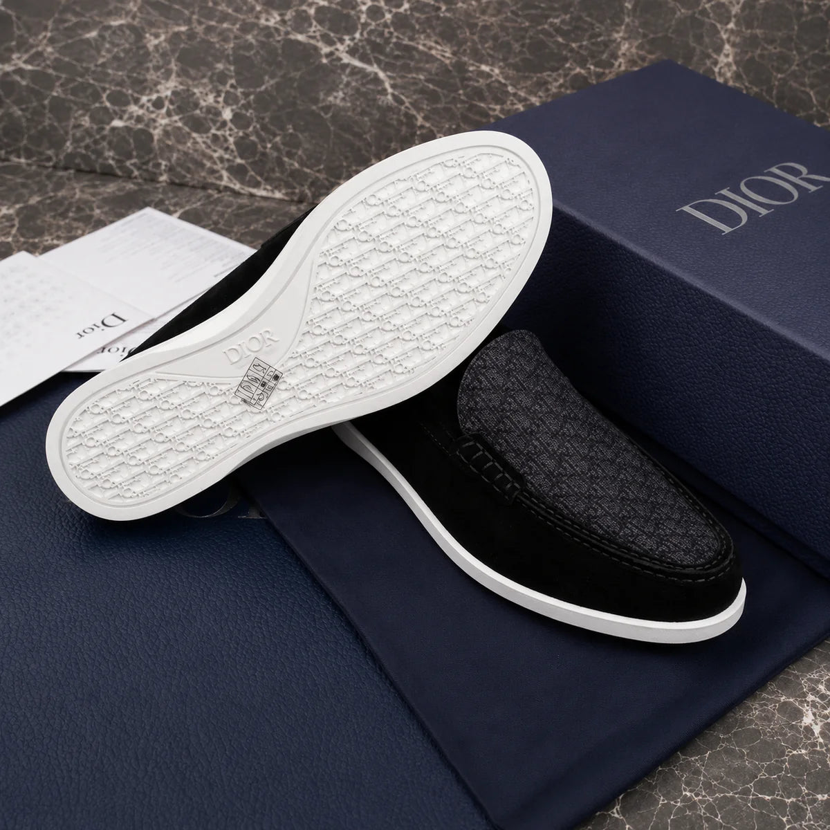 (PRE ORDER) CD OBLIQUE LOAFER - BLACK