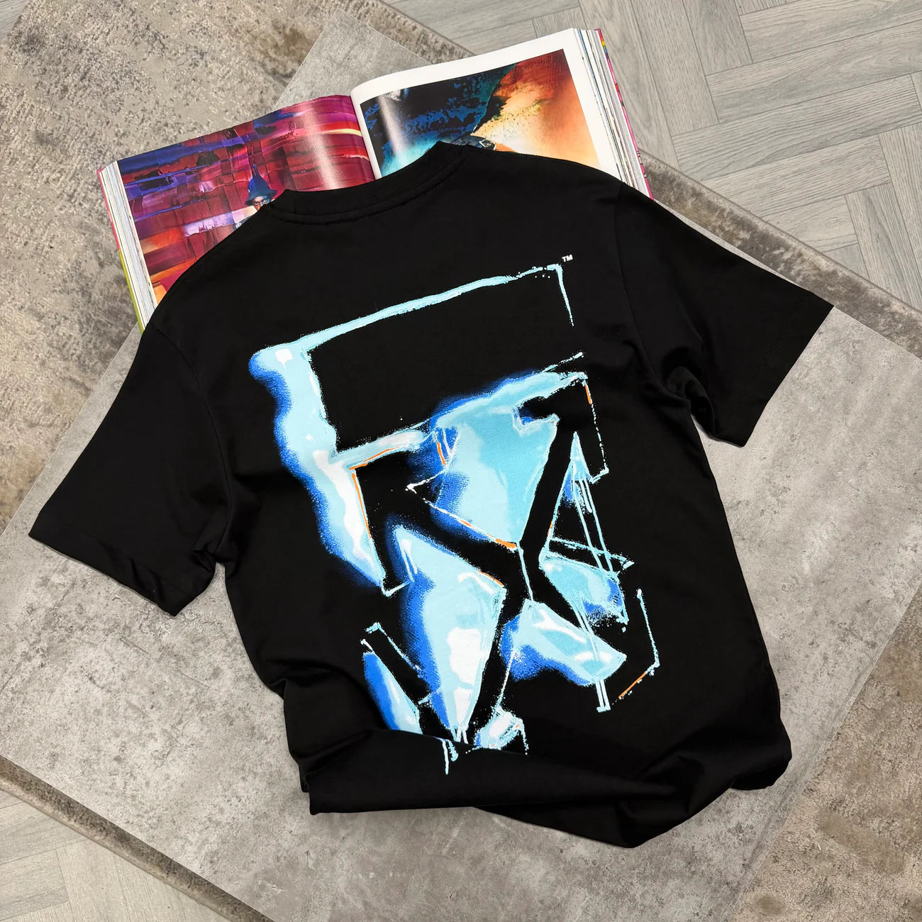 OW 3D SPRAY TSHIRT - BLACK