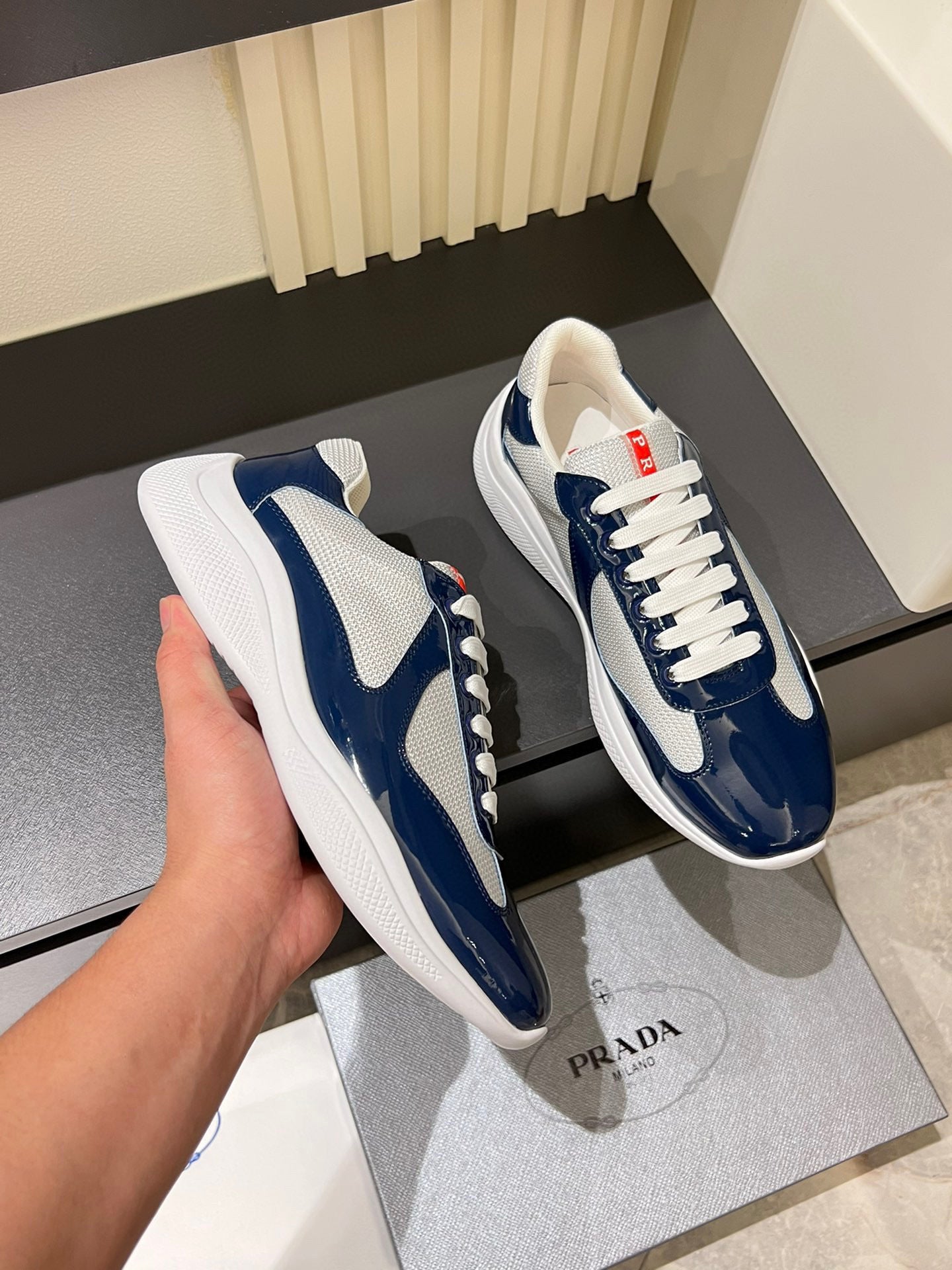 PDA AMERICA'S CUP SNEAKERS - NAVY