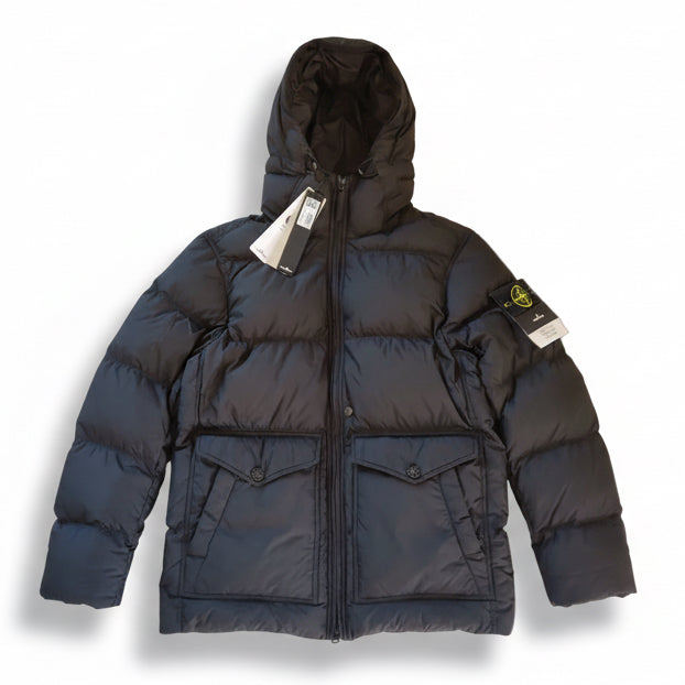 SI CRINKLE REPS QUILTED JACKET - BLACK