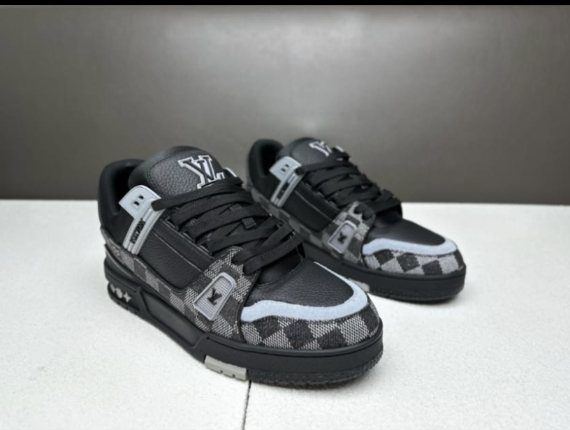 LVE DAMIER TRAINERS - BLACK