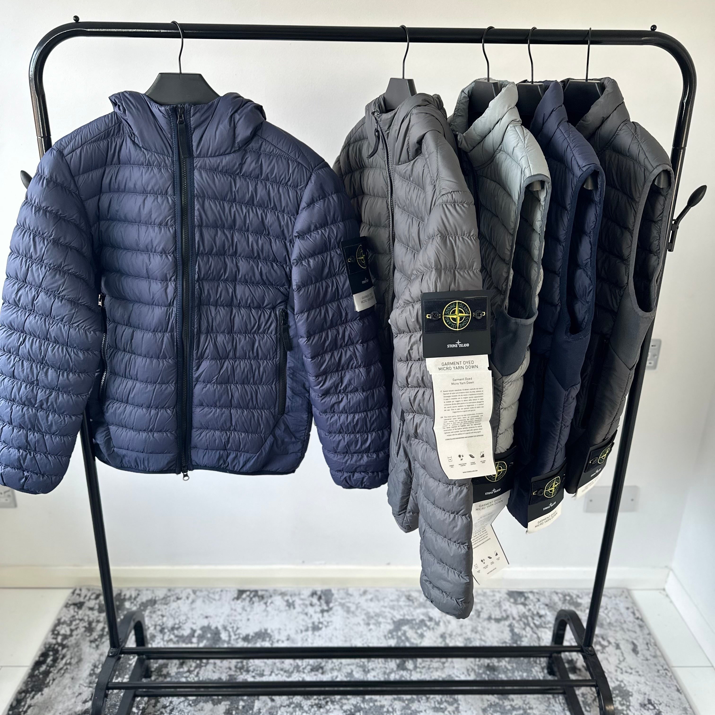 SI MICRO YARN DOWN JACKET - NAVY BLUE