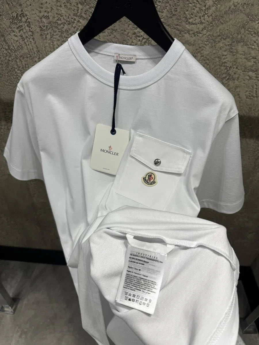 MNCLR COTTON POCKET T SHIRT - WHITE