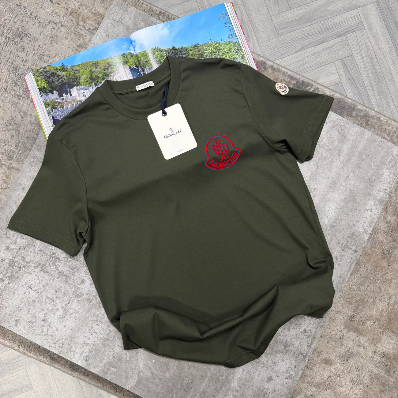 MNCLR BIG LOGO T SHIRT - OLIVE GREEN