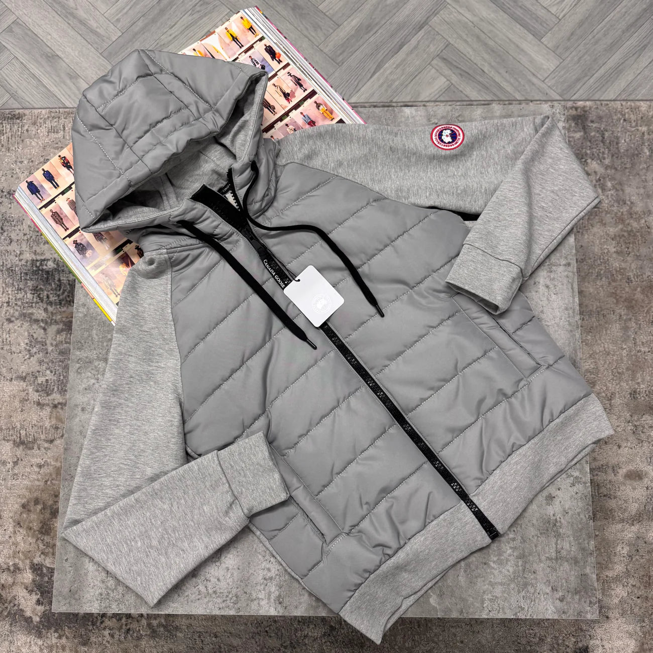 CG HYBRIDGE HURON HOODED ZIP JACKET - GREY