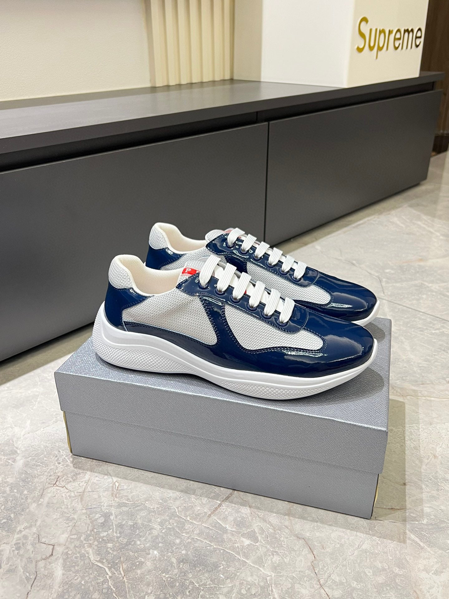 PDA AMERICA'S CUP SNEAKERS - NAVY