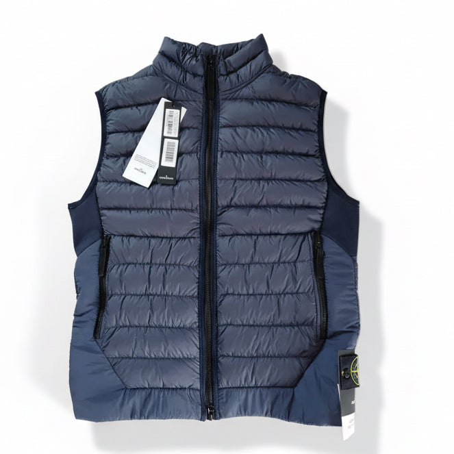 SI  MICRO YARN DOWN GILET - NAVY