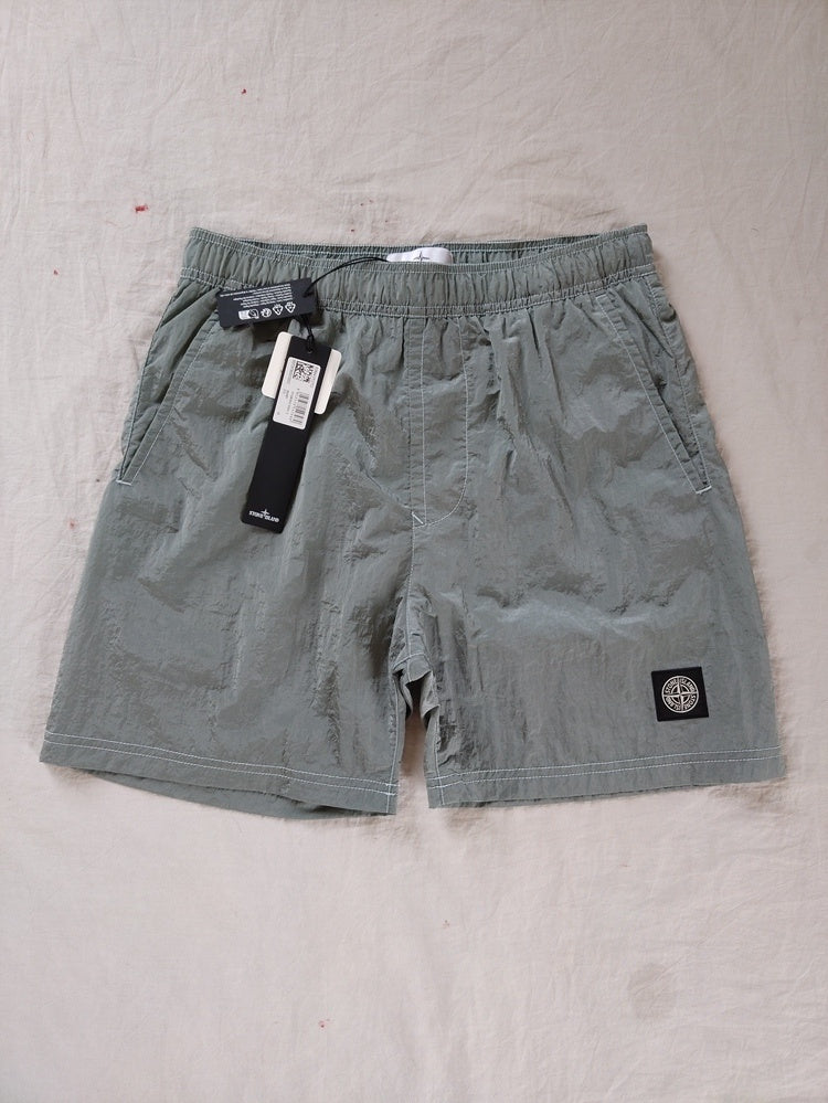 SI SWIM SHORTS - GREY / SKY BLUE