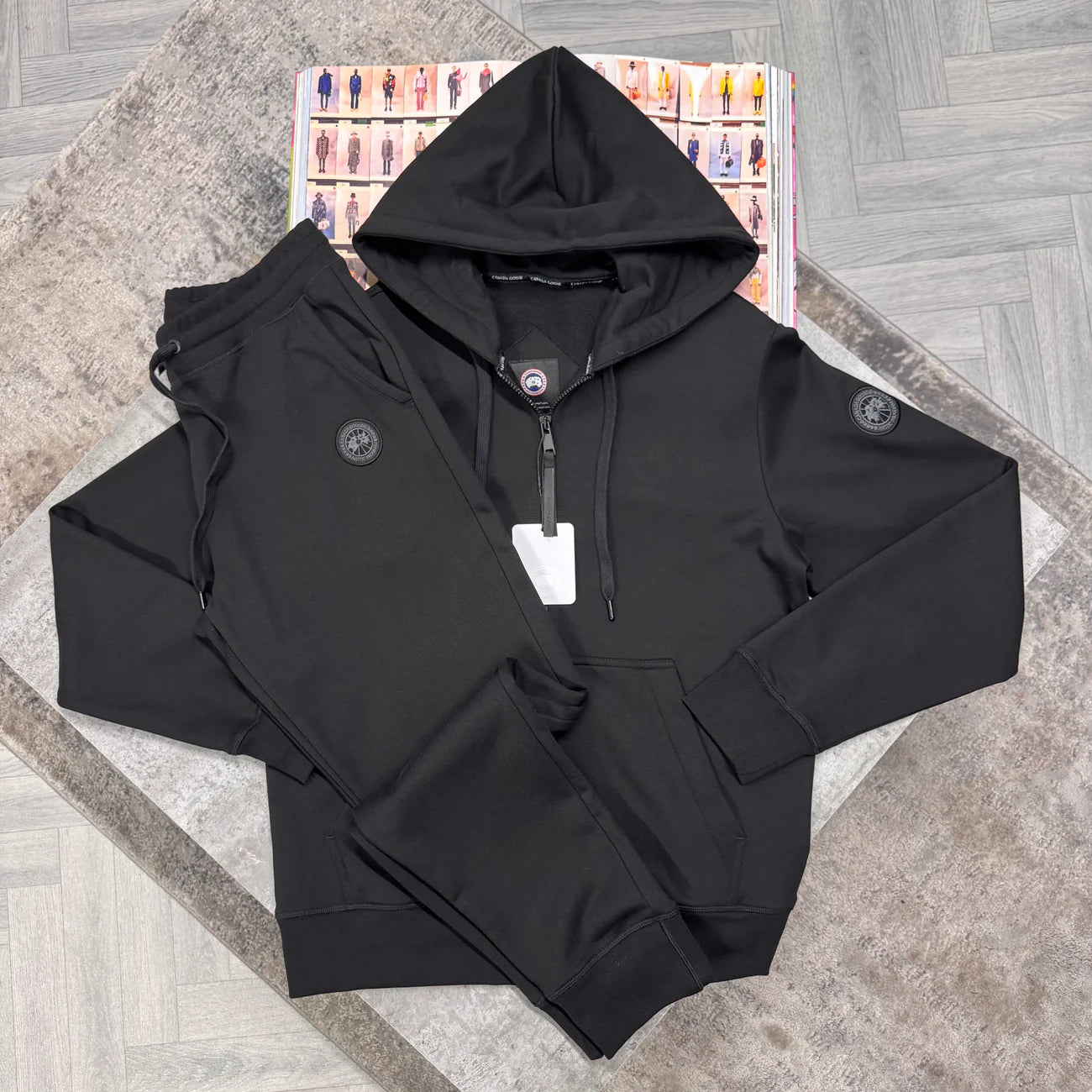 CG BLACK BADGE FULL ZIP TRACKSUIT - BLACK